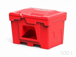 Пожарный ящик для песка пластиковый на 500 литров с дозатором